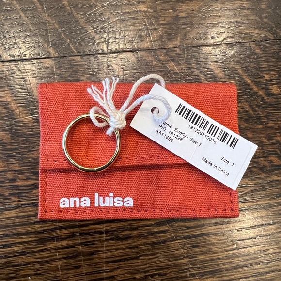 Ana Luisa Everly Gold Band Ring - Size 6,6,7 available - Picture 5 of 6